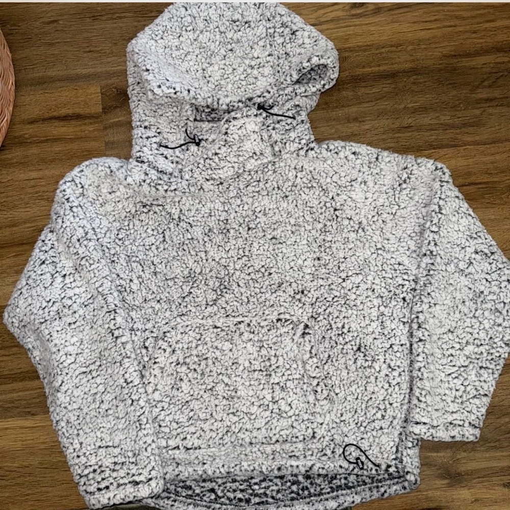 PINK Victoria's Secret Gray Sherpa Jacket